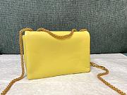 Valentino Garavani One Stud Mini Yellow Leather Bag - 3