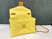 Valentino Garavani One Stud Mini Yellow Leather Bag - 6