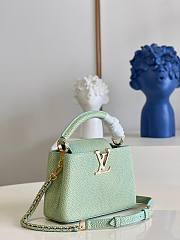 Louis Vuitton Capucines Mini Taurillon Green Bag - 3