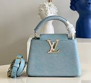 Louis Vuitton Capucines Mini Taurillon Blue Bag - 1