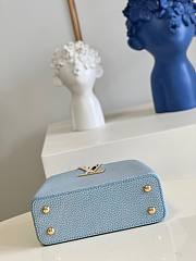 Louis Vuitton Capucines Mini Taurillon Blue Bag - 6