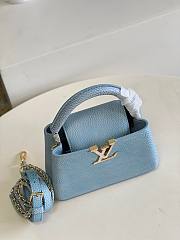 Louis Vuitton Capucines Mini Taurillon Blue Bag - 3