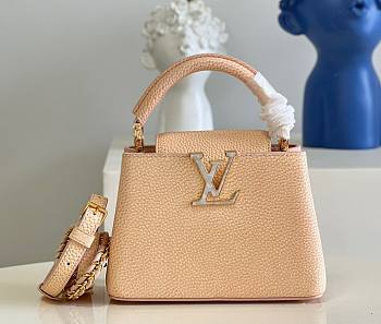 Louis Vuitton Capucines Mini Taurillon Orange Bag