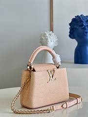 Louis Vuitton Capucines Mini Taurillon Orange Bag - 5