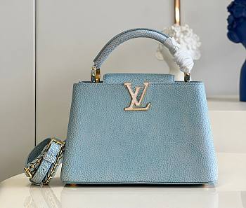 Louis Vuitton Capucines BB Taurillon Blue Bag