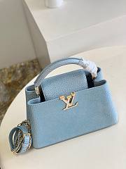 Louis Vuitton Capucines BB Taurillon Blue Bag - 6