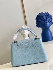 Louis Vuitton Capucines BB Taurillon Blue Bag - 2