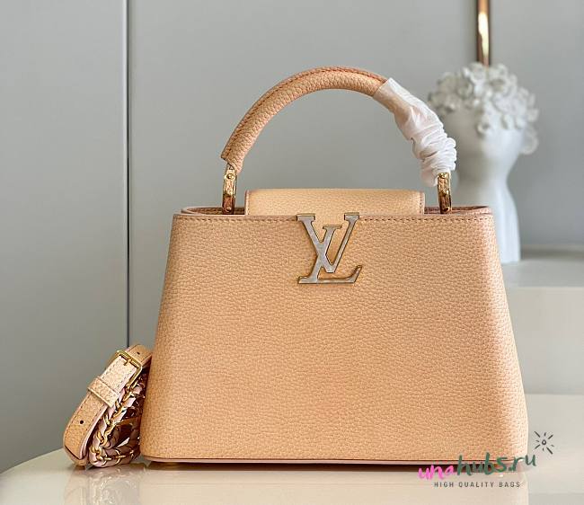 Louis Vuitton Capucines BB Taurillon Orange Bag - 1