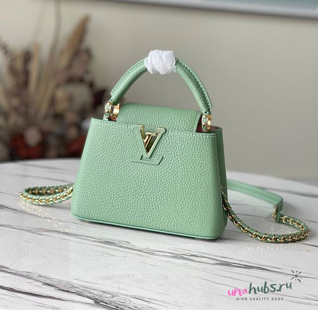 Louis Vuitton Capucines Mini Green 2022 Bag - 1