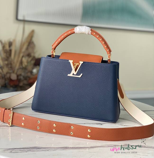 Louis Vuitton Capucines PM Blue Bag - 1