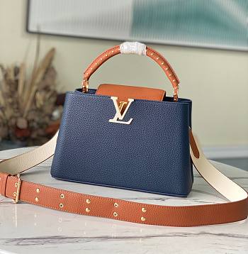 Louis Vuitton Capucines PM Blue Bag