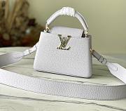 Louis Vuitton Capucines Mini White Bag - 1