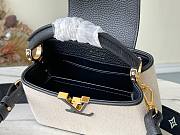 Louis Vuitton Capucines Mini ecru canvas black bag - 3