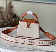 Louis Vuitton Capucines mini ecru canvas brown bag - 1