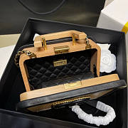 Chanel Beech Wooden Case Box Bag - 3