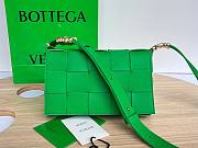 Bottega Veneta Cassette green grained leather bag - 6