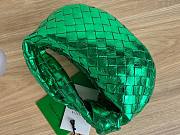 Bottega Veneta Mini Jodie Hobo green metallised leather bag - 6
