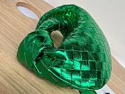 Bottega Veneta Mini Jodie Hobo green metallised leather bag - 4