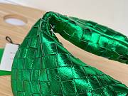 Bottega Veneta Mini Jodie Hobo green metallised leather bag - 2