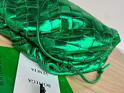 Bottega Veneta BV mini pouch green metallised leather bag - 4