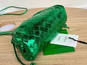 Bottega Veneta BV mini pouch green metallised leather bag - 5