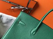 Hermes Togo Green Leather 25/30 Bag - 3