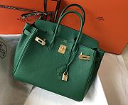 Hermes Togo Green Leather 25/30 Bag - 4