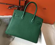 Hermes Togo Green Leather 25/30 Bag - 5