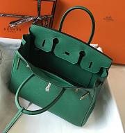 Hermes Togo Green Leather 25/30 Bag - 6