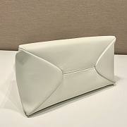 Prada small white nappa leather top handle bag - 6