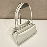 Prada small white nappa leather top handle bag - 5