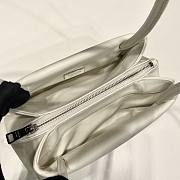 Prada small white nappa leather top handle bag - 2