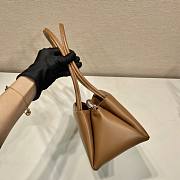 Prada small brown nappa leather top handle bag - 6