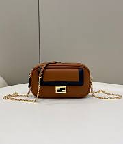 Fendi Easy 2 Baguette Brown Leather Bag - 1