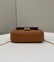 Fendi Easy 2 Baguette Brown Leather Bag - 6