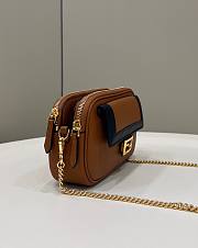 Fendi Easy 2 Baguette Brown Leather Bag - 3