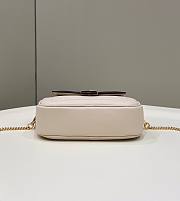 Fendi Easy 2 Baguette White Leather Bag - 5