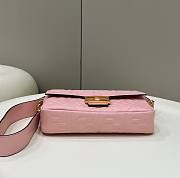 Fendi Baguette pink leather bag 26cm - 6