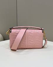 Fendi Baguette pink leather bag 26cm - 2