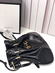 Gucci 1955 Horsebit Messenger Black Bag  - 3