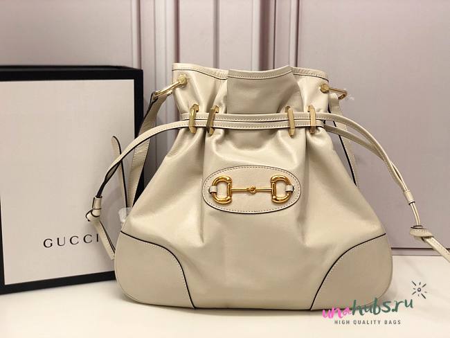 Gucci 1955 Horsebit Messenger White Bag - 1