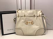 Gucci 1955 Horsebit Messenger White Bag - 5