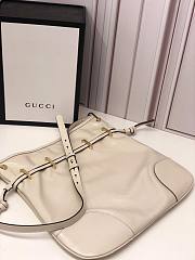 Gucci 1955 Horsebit Messenger White Bag - 2