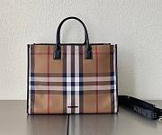 BURBERRY Denny checked tote bag - 1