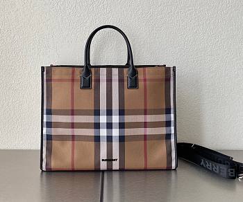 BURBERRY Denny checked tote bag