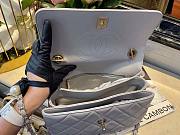 Chanel Trendy Gray CC Flap Top Handle Bag - 6