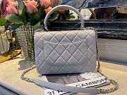 Chanel Trendy Gray CC Flap Top Handle Bag - 5