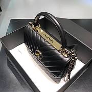 Chanel Trendy CC Black V Quilter Top Handle Bag  - 4