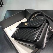 Chanel Trendy CC Black V Quilter Top Handle Bag  - 3