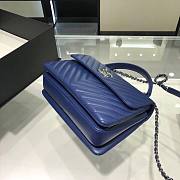 Chanel Trendy CC Blue V Quilter Top Handle Bag - 3